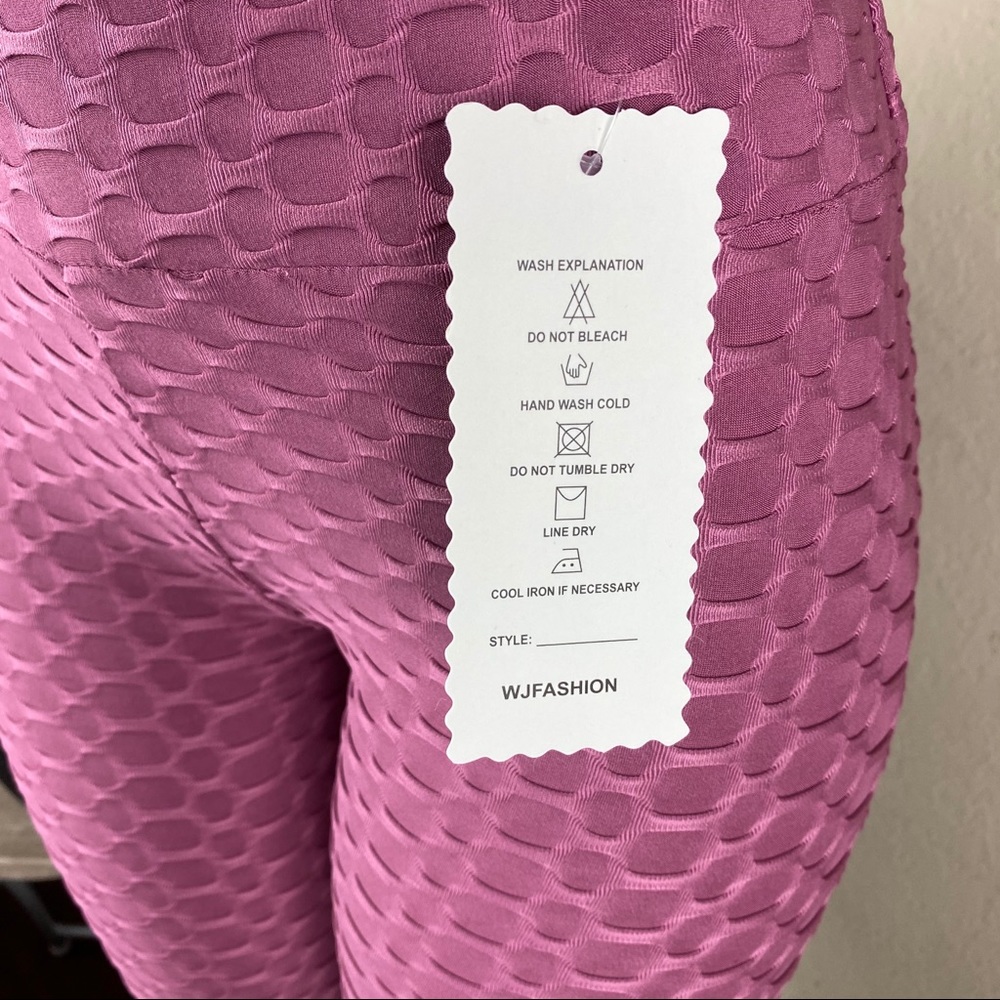 Active Wear Honeycomb Textured Bike Shorts - Picture 8 of 8
